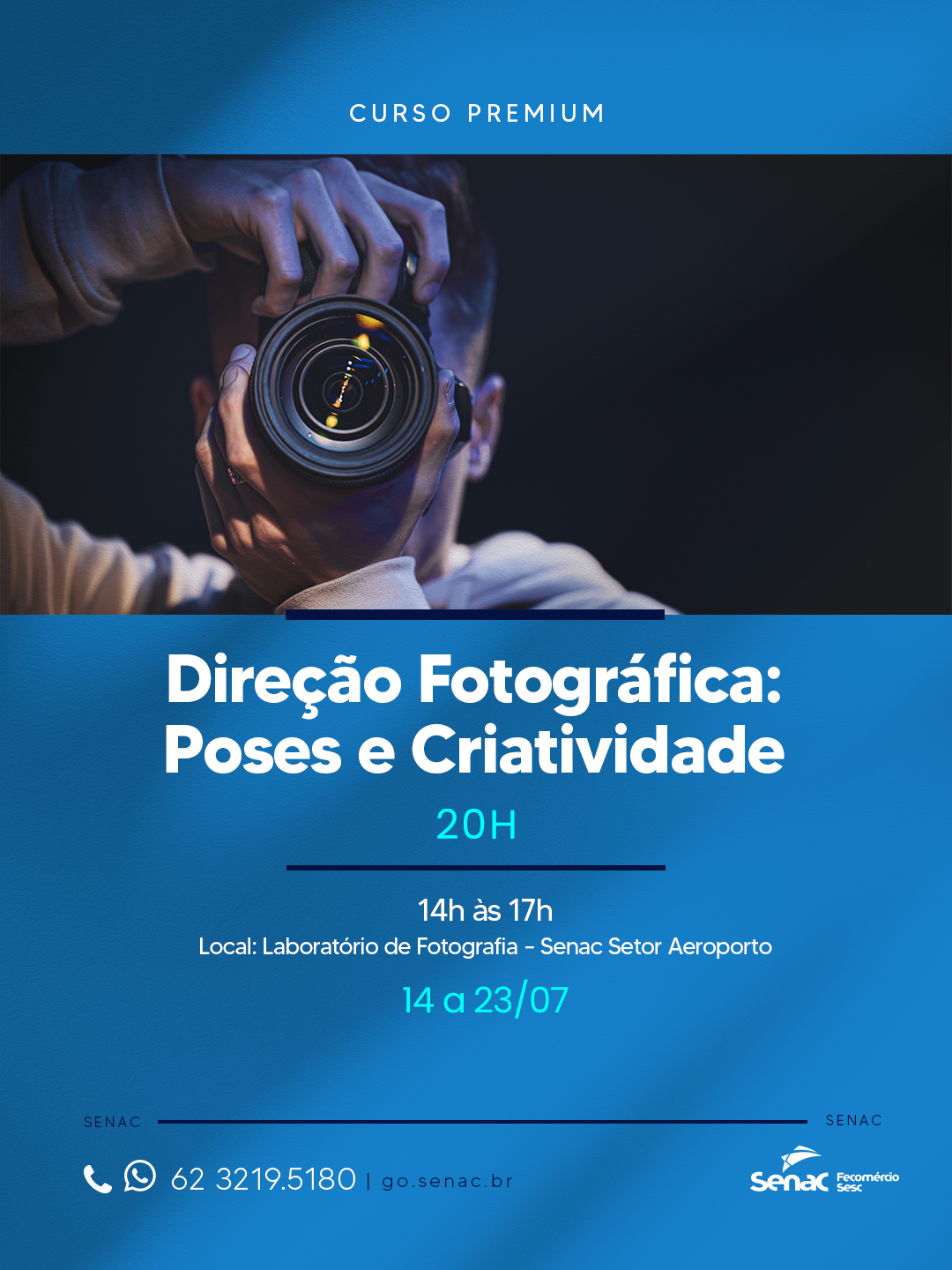 Curso de Direção Fotográfica: poses e criatividade